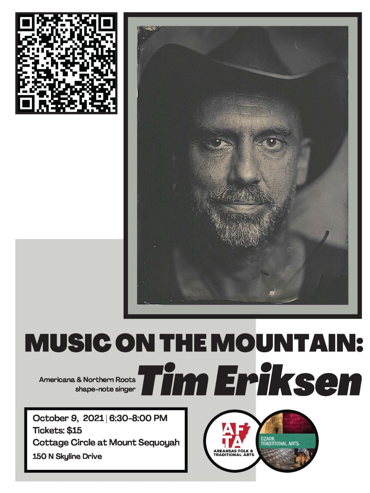 Tim Eriksen Concert Poster